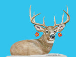 Deer with Beaded Earrings