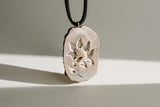 Moose Antler Sunflower Pendant