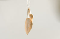 Moose Antler Leaf Pendant