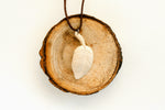 Moose Antler Leaf Pendant