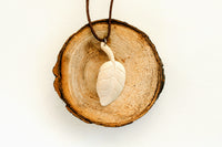 Moose Antler Leaf Pendant
