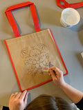 Métis Floral Coloring Totes
