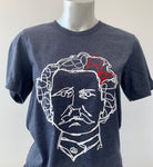 Louis Riel Heather Navy Unisex T-Shirt